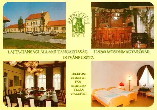 AK / Ansichtskarte Mosonmagyarovar Hotel Szent Istvan Kat. Mosonmagyarovar