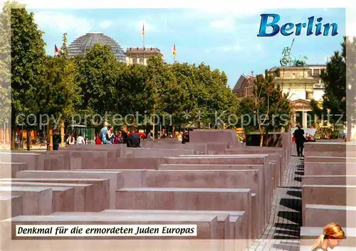 AK / Ansichtskarte Berlin Denkmal fuer die ermordetten Juden Europas Kat. Berlin