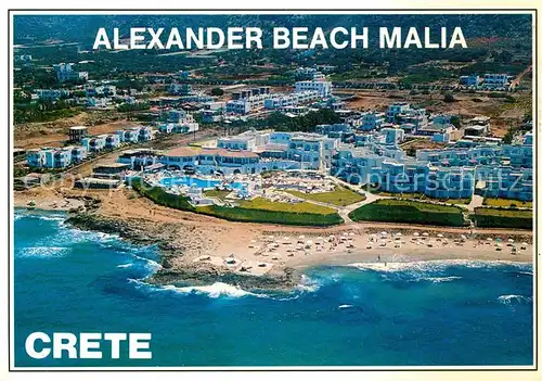 AK / Ansichtskarte Kreta Crete Fliegeraufnahme Alexander Beach Malia Kat. Insel Kreta