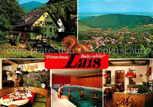 AK / Ansichtskarte Badenweiler Foersterhaus Lais Gastraeume Hallenbad Kat. Badenweiler