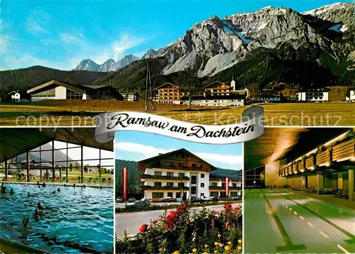 AK / Ansichtskarte Ramsau Dachstein Steiermark mit Hallenschwimmbad und Sporthotel Matschner Kat. Ramsau am Dachstein