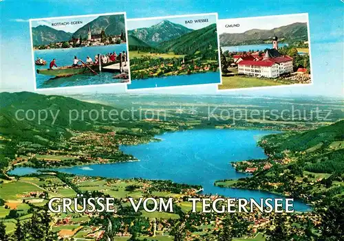 AK / Ansichtskarte Tegernsee Rottach Egern Bad Wiessee Gmund Kat. Tegernsee