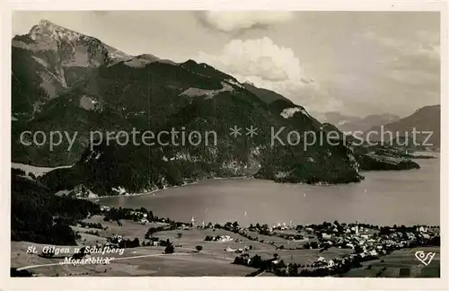 AK / Ansichtskarte Gilgen Salzkammergut St Panorama Kat. St Gilgen Wolfgangsee