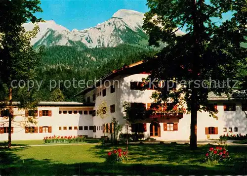 AK / Ansichtskarte Schoenau Berchtesgaden Eisenbahner Erholungsheim Haus Hubertus Kat. Berchtesgaden