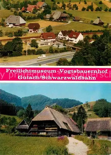 AK / Ansichtskarte Gutach Schwarzwald Fliegeraufnahme Freilichtmuseum Vogtsbauernhof Kat. Gutach