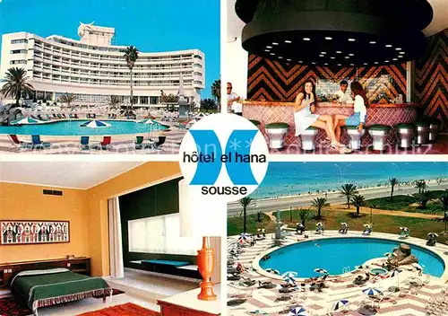 AK / Ansichtskarte Sousse Hotel el Hana Pool Bar Zimmer Kat. Tunesien