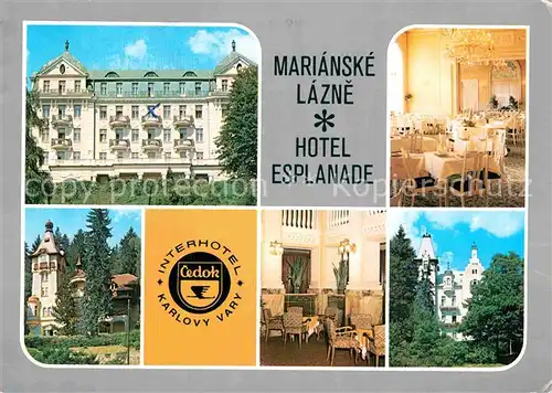 AK / Ansichtskarte Marianske Lazne Hotel Esplanade Kat. Marienbad