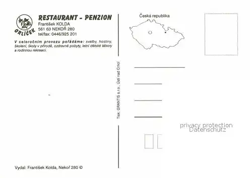 AK / Ansichtskarte Nekor Restaurant Pension Frantisek