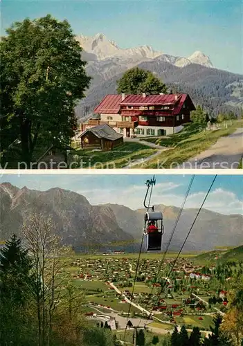 AK / Ansichtskarte Garmisch Partenkirchen Berggasthof Eckbauer Kat. Garmisch Partenkirchen