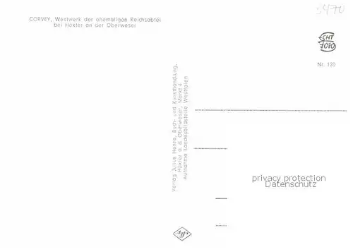 AK / Ansichtskarte Corvey Westwerk Reichsabtei  Kat. Hoexter