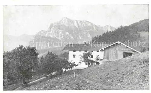 AK / Ansichtskarte Rottau Chiemgau Berghof Adersberg mit Gederer und Kampenwand Chiemgauer Alpen Kat. Grassau
