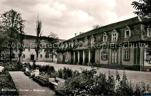 AK / Ansichtskarte Bad Bocklet Brunnen und Badehaus Kat. Bad Bocklet