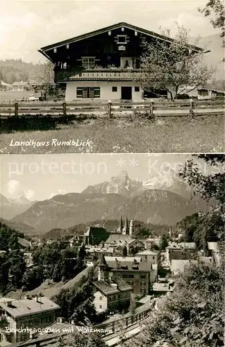 AK / Ansichtskarte Berchtesgaden Landhaus Rundblick Blick zum Watzmann Berchtesgadener Alpen Kat. Berchtesgaden