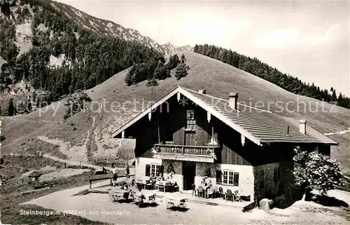 AK / Ansichtskarte Ruhpolding Steinbergalm mit Hochfelln Chiemgauer Alpen Kat. Ruhpolding