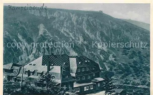 AK / Ansichtskarte Hampelbaude Bergbaude im Riesengebirge Kat. Jested