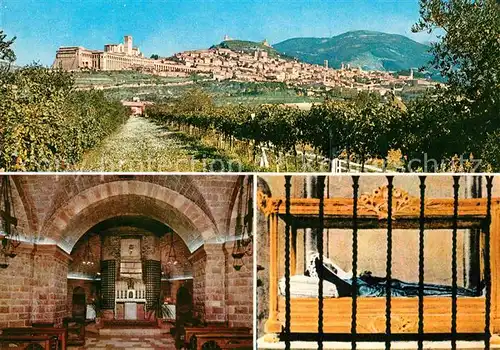 AK / Ansichtskarte Assisi Umbria Grab des Heiligen Franziskus und der Heiligen Klara Kat. Assisi