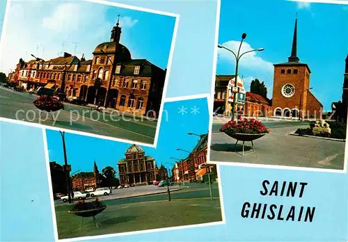 AK / Ansichtskarte Saint Ghislain Kirche Bahnhof Platz Kat. 