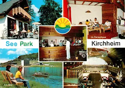 AK / Ansichtskarte Kirchheim Hessen See Park Ferienhaus Im Fass Reception  Kat. Kirchheim