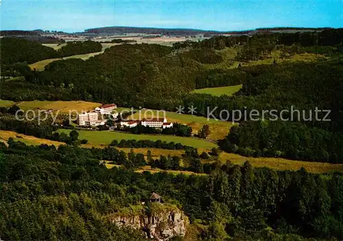 AK / Ansichtskarte Neukirchen Knuellgebirge Fliegeraufnahme Waldsanatorium Urbachtal Kat. Neukirchen