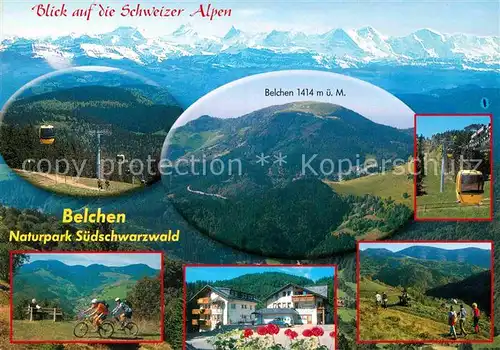 AK / Ansichtskarte Belchen Baden Panorama Seilbahn Alpen Teilansicht Hotel Jaegerstueble Kat. Neuenweg
