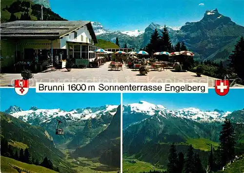 AK / Ansichtskarte Brunni Sonnenterrasse Engelberg Seilbahn Panorama  Kat. Brunni