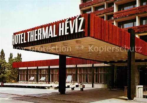 AK / Ansichtskarte Heviz Hotel Thermal Eingang Kat. Ungarn