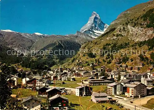 AK / Ansichtskarte Zermatt VS mit Matterhorn Kat. Zermatt