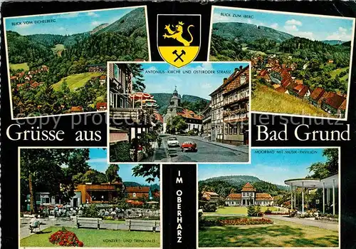 AK / Ansichtskarte Bad Grund Eichelberg Iberg Konzert und Trinkhalle Moorbad Musik Pavillon Kat. Bad Grund (Harz)