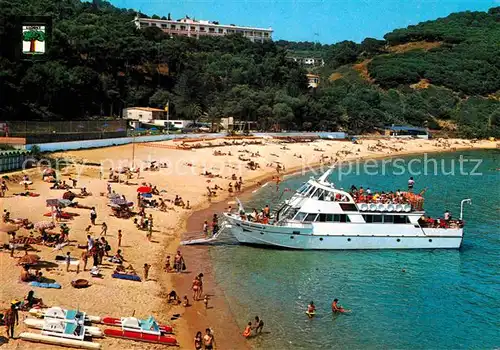 AK / Ansichtskarte Lloret de Mar Santa Cristina Strand Yacht Kat. Costa Brava Spanien