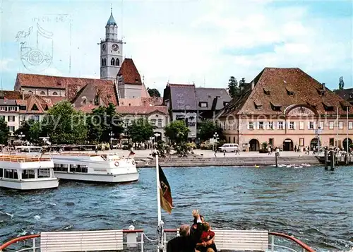 AK / Ansichtskarte ueberlingen Bodensee Promenade Schiffslaende Kat. ueberlingen