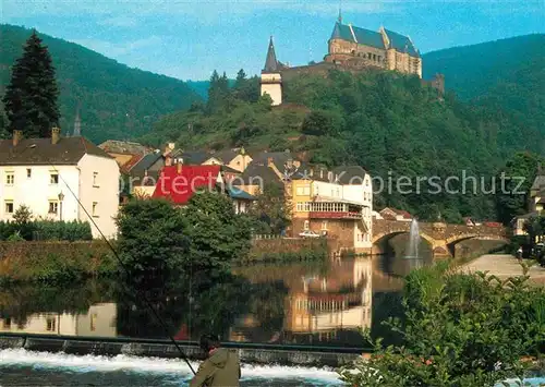 AK / Ansichtskarte Vianden Le Chateau Hockelstour et Pont de l Our