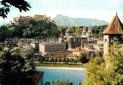 AK / Ansichtskarte Salzburg Oesterreich Burg mit Untersberg Kat. Salzburg