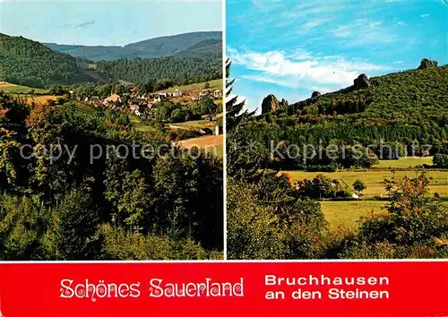 AK / Ansichtskarte Bruchhausen Sauerland Panorama an den Steinen Kat. Olsberg