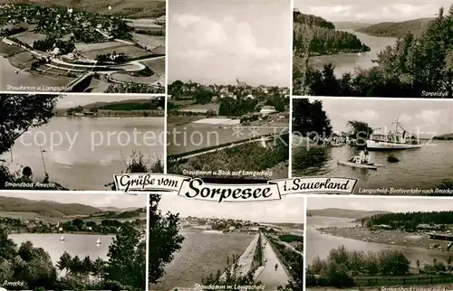 AK / Ansichtskarte Sorpesee Sauerland Saudamm Langscheid Amecke  Kat. Sundern (Sauerland)