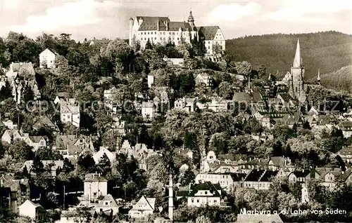 AK / Ansichtskarte Marburg Lahn Schloss Panorama Kat. Marburg