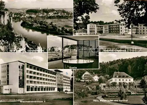 AK / Ansichtskarte Abbach Bad Schwefelbad Rheumakrankenhaus II Haus Waldfrieden Hartlhof Kat. Bad Abbach