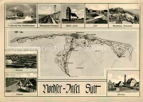 AK / Ansichtskarte Sylt Hindenburgdamm Kampen Westerland List Kat. Sylt Ost