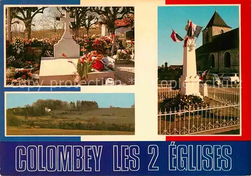 AK / Ansichtskarte Colombey les Deux Eglises Grab der Familie Gaulle Monument  Kat. Colombey les Deux Eglises