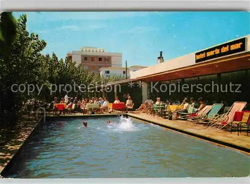 AK / Ansichtskarte Lloret de Mar Hotel Maria del Mar Pool Kat. Costa Brava Spanien