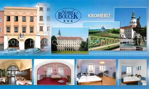 AK / Ansichtskarte Kromeriz Hotel Boucek Schloss Park Zimmer Kat. Kremsier