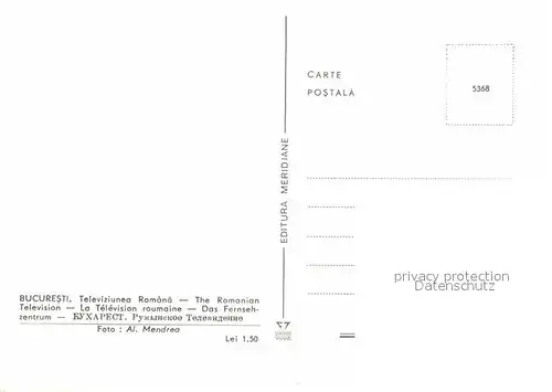 AK / Ansichtskarte Bukarest Fernsehzentrum Kat. Rumaenien
