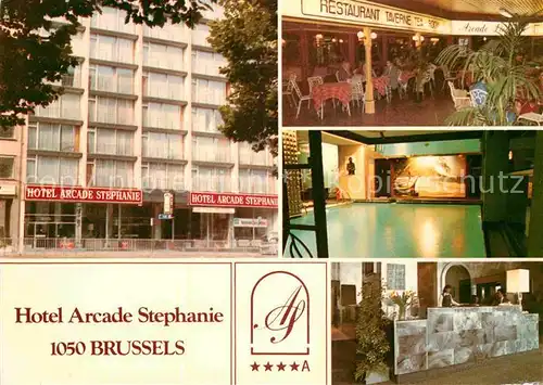 AK / Ansichtskarte Brussels Hotel Arcade Stephanie Restaurant Reception Lobby Kat. Bruxelles