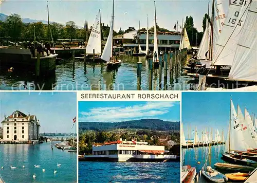 AK / Ansichtskarte Rorschach Bodensee Seerestaurant Hafen  Kat. Rorschach
