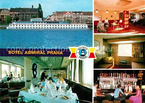 AK / Ansichtskarte Praha Prahy Prague Botel Admiral Doppelzimmer Restaurant Bar  Kat. Praha