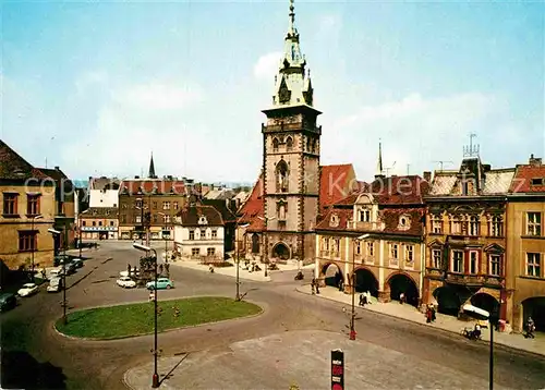 AK / Ansichtskarte Chomutov Stadttor Platz Kat. Komotau