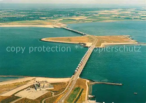 AK / Ansichtskarte Schouwen Duiveland Fliegeraufnahme Stormvloedkering Oosterschelde Kat. Schouwen Duiveland