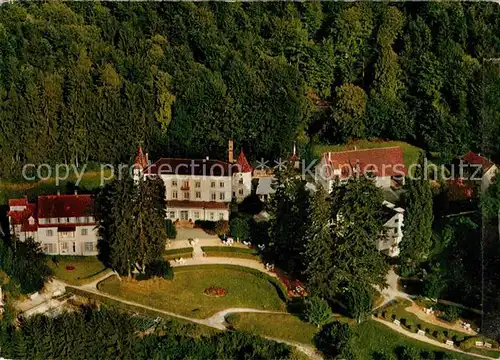 AK / Ansichtskarte Badenweiler Fliegeraufnahme Sanatorium Schloss Hausbaden Kat. Badenweiler