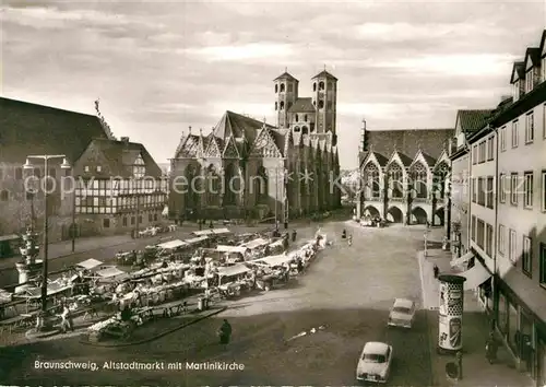 AK / Ansichtskarte Braunschweig Altstadtmarkt Martinikirche Kat. Braunschweig