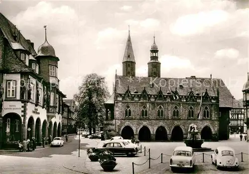 AK / Ansichtskarte Goslar Rathaus Hotel Kaiser Worth Kat. Goslar