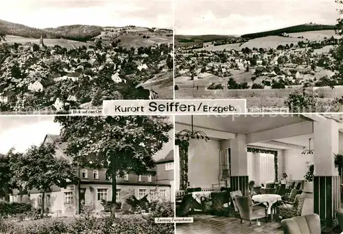 AK / Ansichtskarte Seiffen Erzgebirge Zentrag Ferienheim Nussknackerbaude Panorama Schwartenberg Kat. Kurort Seiffen Erzgebirge
